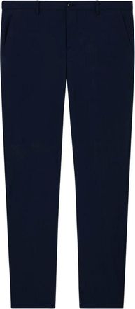 Giorgio Armani Broeken, Heren, Blauw, 3Xl, Wol, Tijdloze wollen pantalon met platte voorkant