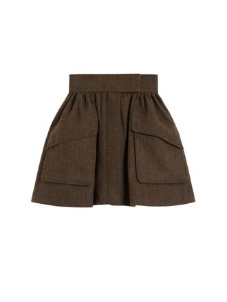 Max Mara Short Wool Skirt