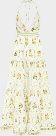 Aqua Blu Australia Jacinta Backless Halter Maxi Dress