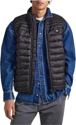Pepe Jeans London Vests - Heren - Bodywarmers - Zwart - S - Jassen