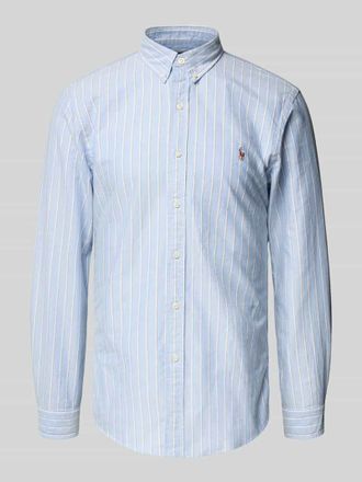 Polo Ralph Lauren Slim Fit Freizeithemd mit Button-Down-Kragen in Blau, Gr&ouml;&szlig;e XXL