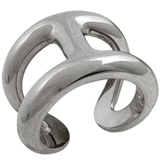 Herm&egrave;s Silver Silver 925 Band Ring (Pre-Owned)
