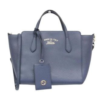 Gucci Pre-owned Leather gucci-bags - Dames - Vintage Handtas - Blauw - ONE Size - Leer - Vintage