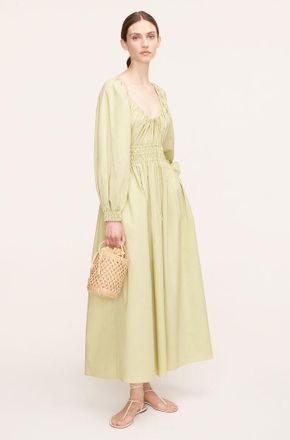 Rebecca Taylor Poplin Smocked Waist Dress