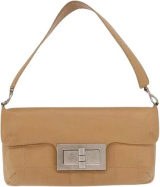 Chanel Pre-owned Shoulder Bags, female, Beige, Size: ONE SIZE Pre-owned Shoulder Bag