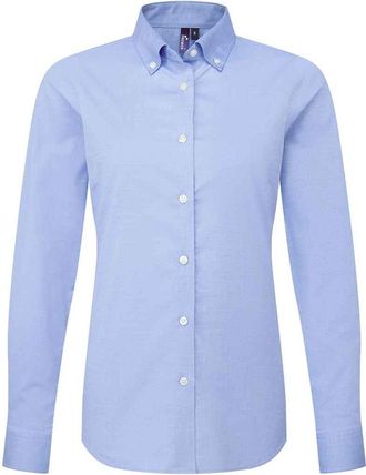 Premier Dames/Dames Supreme Oxford Formeel Overhemd Met Lange Mouwen (Oxford Blauw)