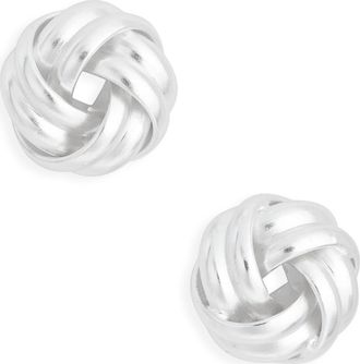 Karine Sultan Love Knot Stud Earrings in Silver at Nordstrom Rack