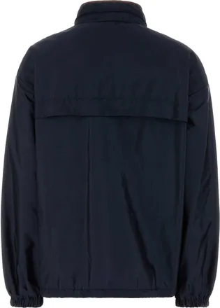 Prada Womens Re-Nylon Windbreaker Navy Jacket