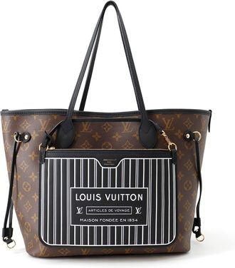 Louis Vuitton Monogram Noir Monogram Leather Handbag Pouch Tote Bag (Pre-Owned)