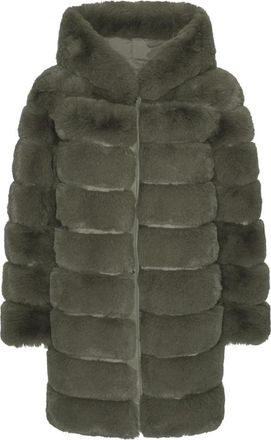 Americandreams Blake Faux Fur Jas - Dames - Jassen - Groen - XS - Polyester - Jassen