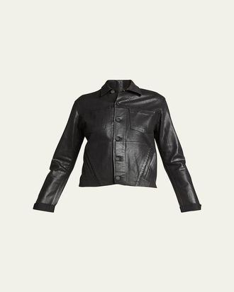 L'agence Janelle Slim Coated Jacket