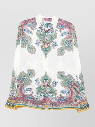 Etro paisley long sleeve shirt buttoned cuffs