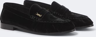 Saint Laurent Le Loafer velvet penny loafers
