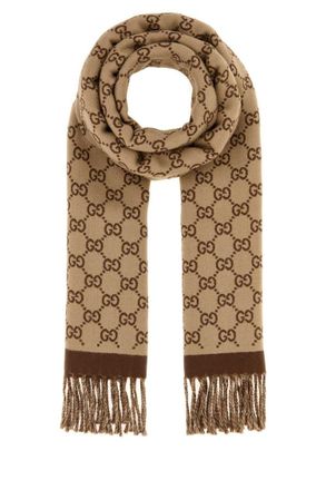 Gucci Beige Logo Scarf