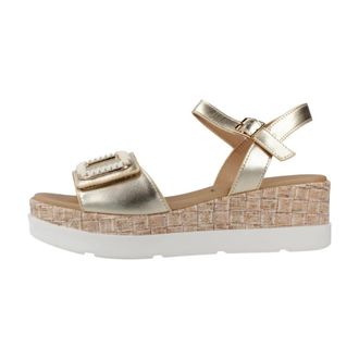 Repo 50237R Sandalia - Dames - Sleehakken - Geel - 39 EU - Leer - Schoenen