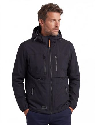 Camel Active Camel Active Tussenjas donkerblauw Regular Fit effen