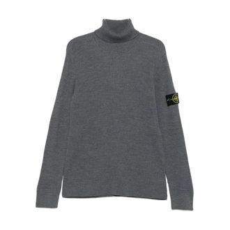 Stone Island Turtlenecks, male, Gray, Size: 2XL Grey Sweaters for Men