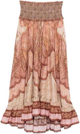Zimmermann Wanderlust Silk Maxi Skirt