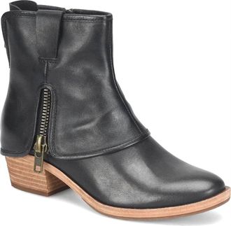 Kork-ease Womens Kalista Leather Ankle Boot In Black