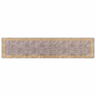 vidaXL Pasillo De Alfombra Marsa Gris 100 X 450 Cm Poli&eacute;ster Y Pvc Vidaxl