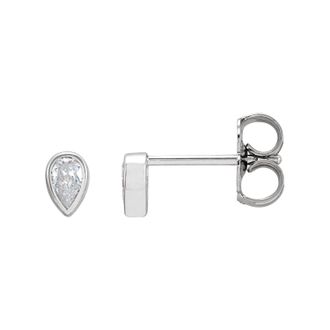 Diamond2Deal 1/5ct Lab-Grown Diamond Stud Earrings Clarity SI, Color G-H, 14k Gold
