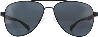 HUGO BOSS Aviator Matte Black Grey BOSS 1077/S Sunglasses