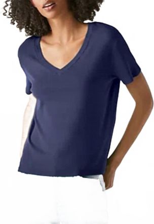 Michael Stars Dylan Supima Classic Ss V In Nocturnal