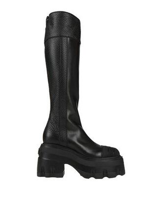 ロングブーツ CASADEI Black Leather Boots Leather boots Casadei Black size 10 US in Leather - 42120778