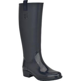 Tommy Hilfiger Karissa Rain Boot in Blue at Nordstrom, Size 10