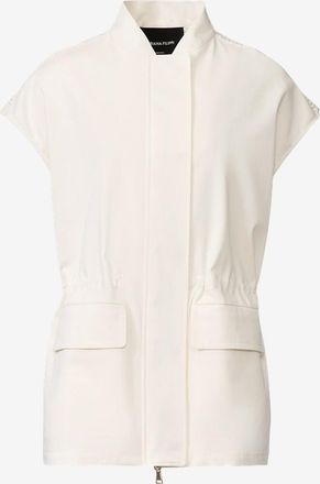 Fabiana Filippi Leichte halblange Jacke mit Reissverschluss und Stehkragen