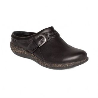 Aetrex Womens Libby Braided Clog In Black