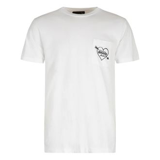 Local Authority Tops, Heren, Wit, S, Katoen, Cotton Crew-Neck T-Shirt