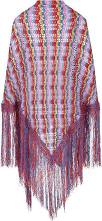 Giada Benincasa Gestreepte sjaal met franje - Roze