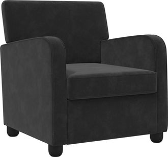 vidaXL Sill&oacute;n Negro Terciopelo Vidaxl