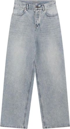 Balenciaga Baggy Fit Jeans - Dames - Regular Fit Jeans - Blauw - W25 - Katoen - Jeans