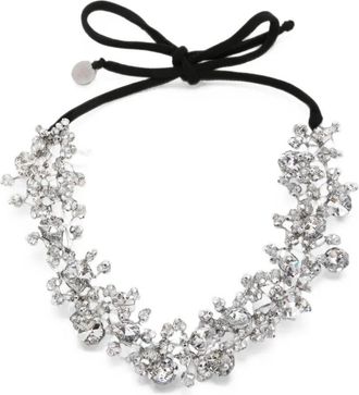 Maria Calderara Necklace Bow Diamond Crystal Long