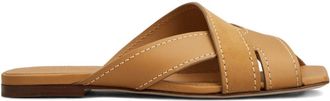 Tod's Tods Womens Sandal In Smooth Leather And Suede