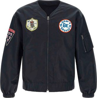 Kenzo Badges Collarless Bomber Jacket
