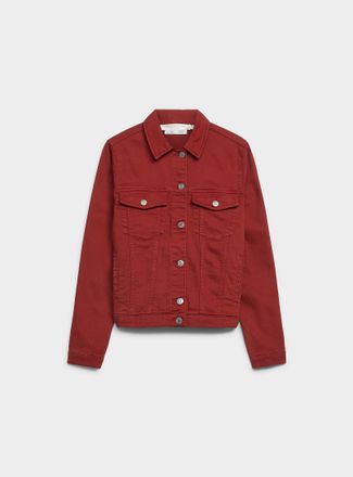 Contemporaine Womens Colourful stretch denim jacket