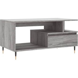 vidaXL Vidaxl - Coffee Table Grey Sonoma 90x49x45 cm Engineered Wood
