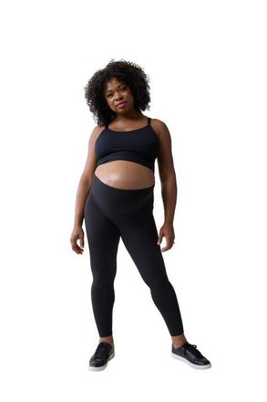 Ingrid & Isabel Maternity Foldover Legging in Black at Nordstrom, Size X-Small
