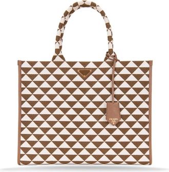 Prada Tassen, Dames, Bruin, ONE Size, Leer, Handbags