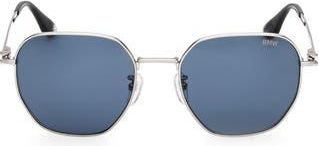 BMW 54mm Sunglasses in Matte Palladium /Blue at Nordstrom Rack