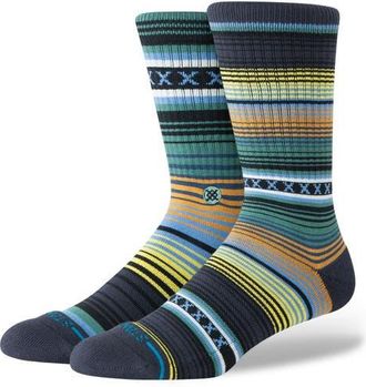 Stance Curren Crew Socks in Deep Teal at Nordstrom, Size Large