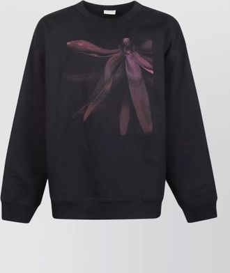 Dries Van Noten hax crew neck sweatshirt floral print