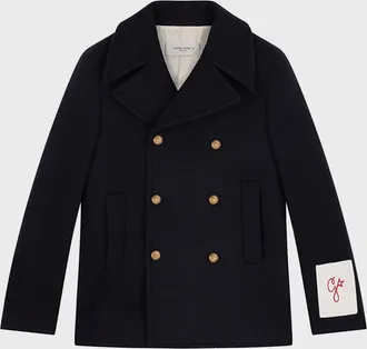 Golden Goose Men & apos;s Double-Breasted Compact Peacoat
