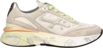 Premiata Sneakers, female, Beige, Size: 10 US Flat Shoes for Women