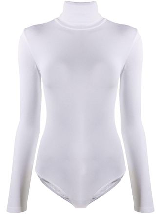 Wolford Body a collo alto Colorada - Bianco