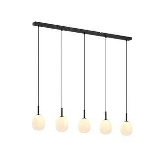 Lindby L&aacute;mpara de techo de Vidrio Negro