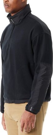 G.H. Bass & Co. Bass Outdoor Sweatshirt Mens Black Convertible Hood Long Sleeve MAC160